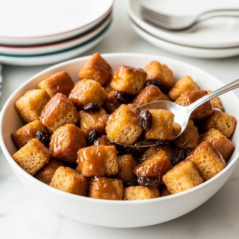 Cinnamon Raisin Bread Pudding with Maple Sauce Recipe