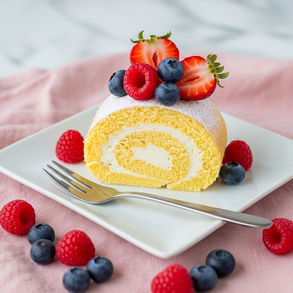 Raspberry Cream Roll Recipe