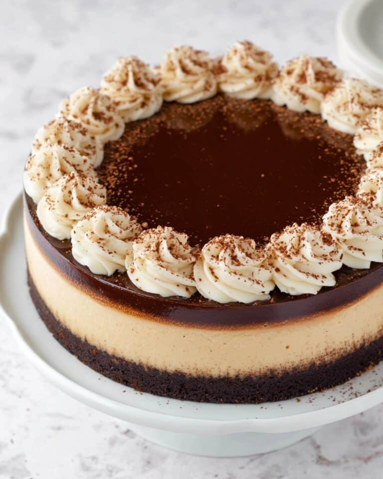 Kahlua Coffee Brownie Cheesecake Recipe