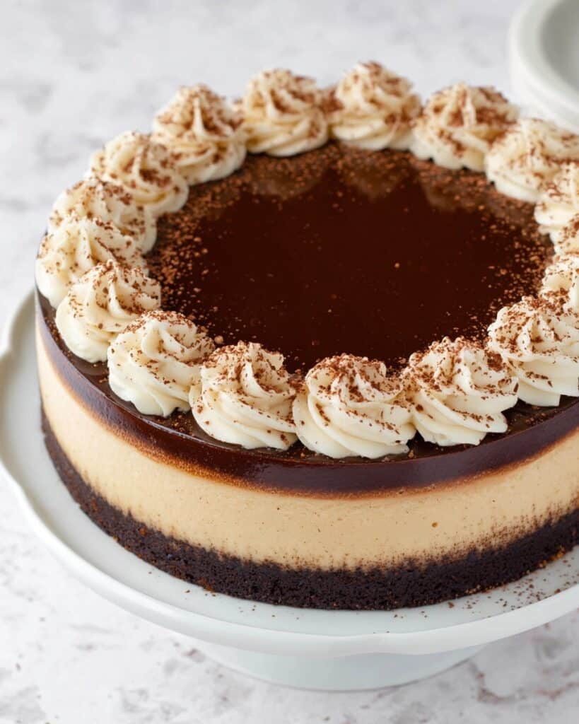 Kahlua Coffee Brownie Cheesecake Recipe