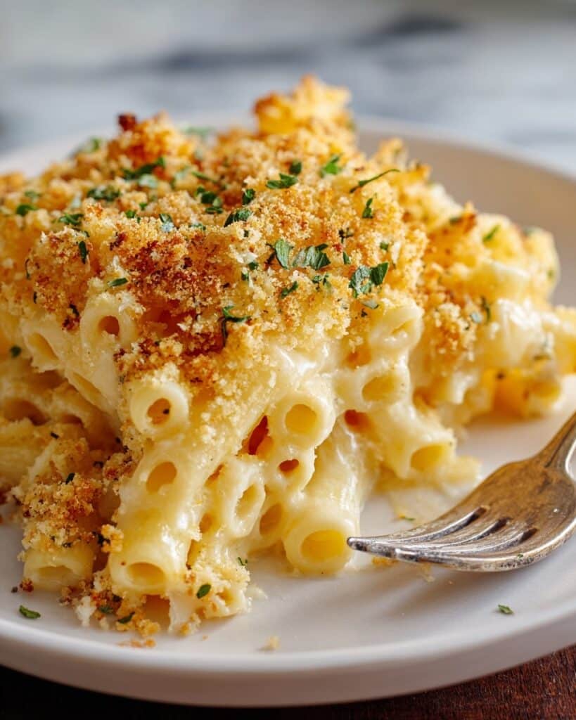 Ultimate Baked Macaroni and Cheese with Multiple Cheeses and Thyme Recipe