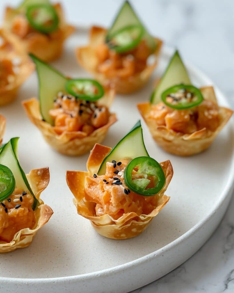 Spicy Salmon Wontons Recipe