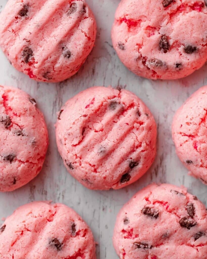 Cherry Chocolate Chip Shortbread Cookies Recipe