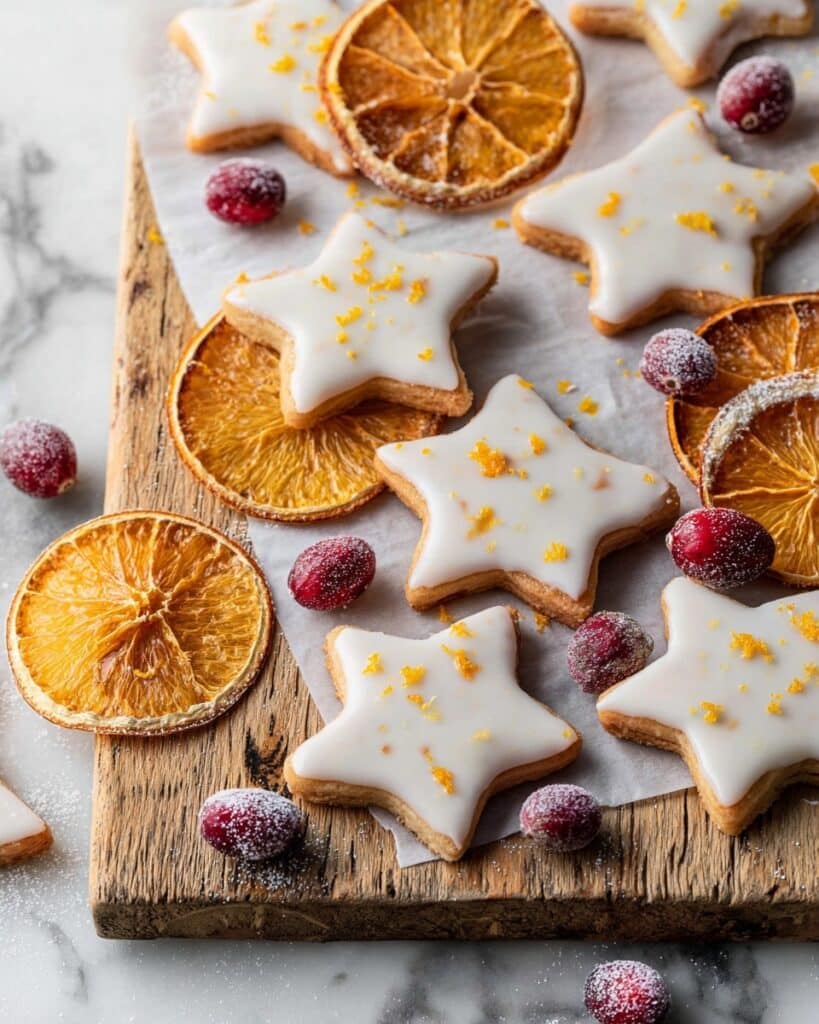 Cranberry Orange Shortbread Cookies Recipe