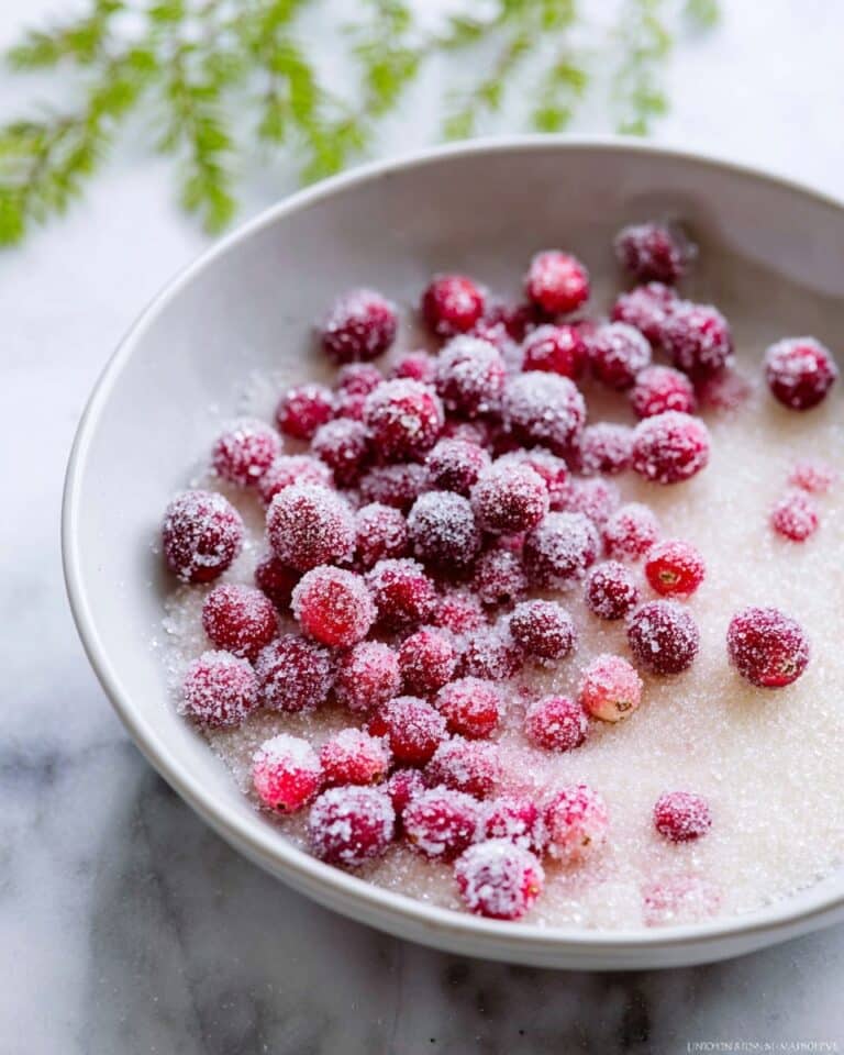 3-Ingredient Sparkling Sugared Cranberries Recipe