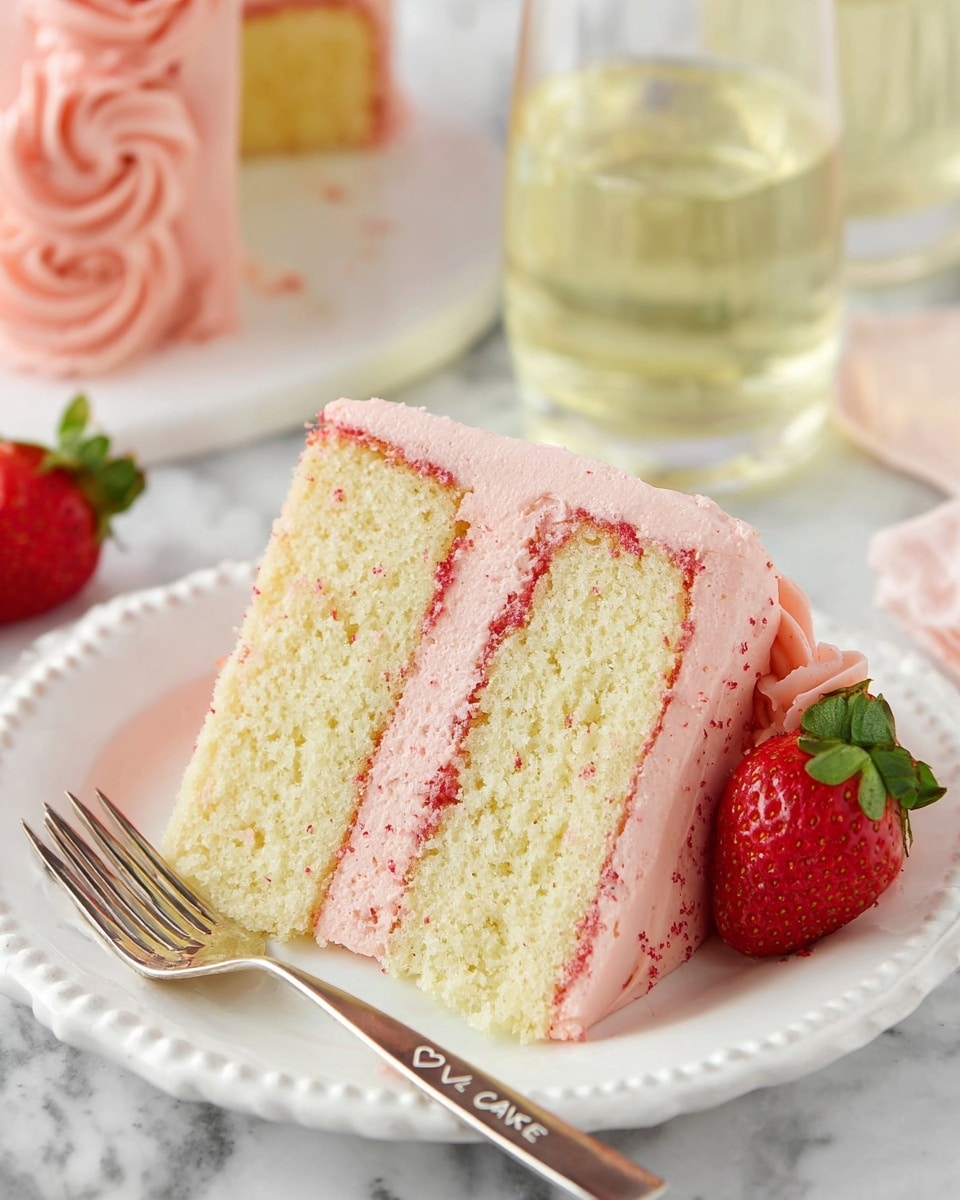 Strawberry Moscato Layer Cake Recipe