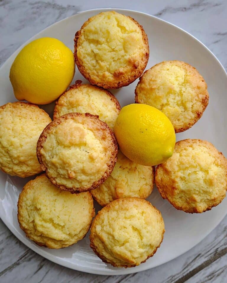 Lemon Yogurt Muffins with Raspberry and Lemon Glaze Recipe