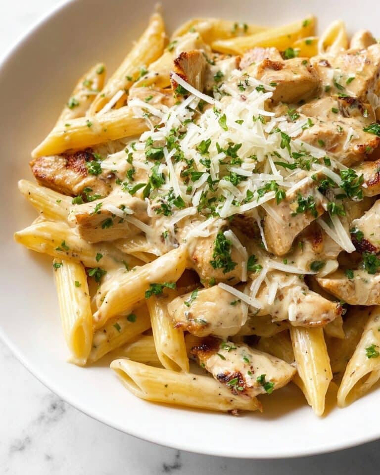 Creamy Garlic Parmesan Chicken Pasta Recipe