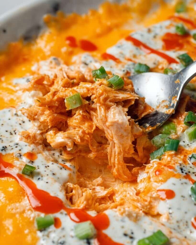 Easy Cheesy Buffalo Chicken Rice Casserole Recipe