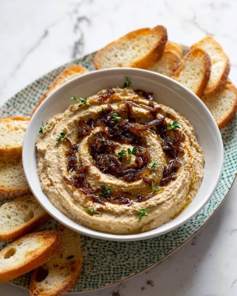 Caramelized Onion White Bean Dip Recipe