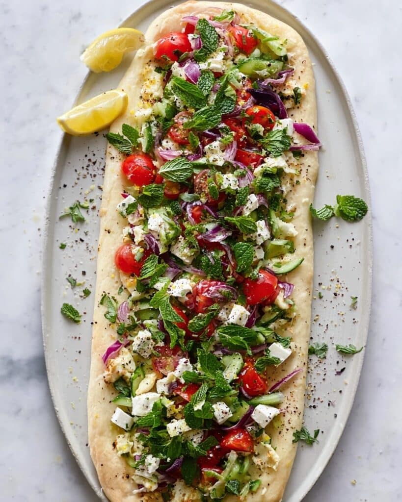 Greek Salad Hummus Board Recipe