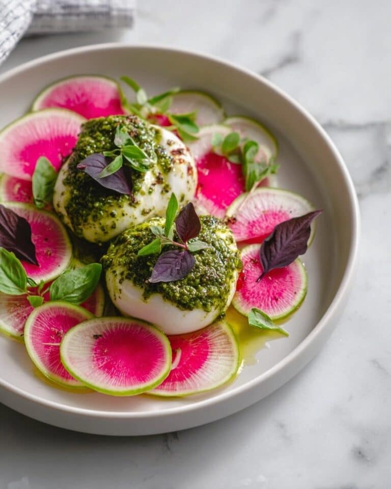 Spring Burrata with Green Goddess Pesto Recipe