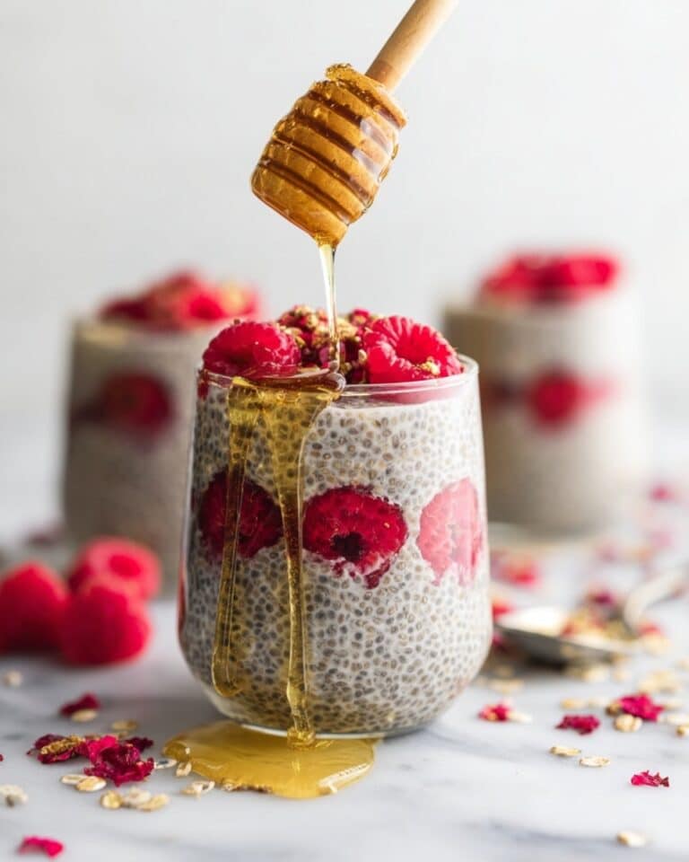 Raspberry Rose Pistachio Chia Pudding Recipe