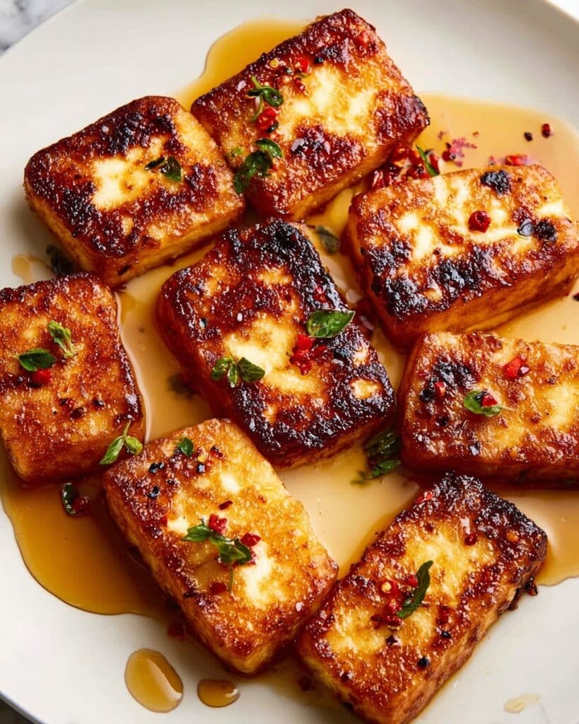 Golden Halloumi with Honey and Thyme Recipe