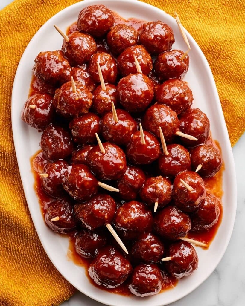 5-Ingredient Slow Cooker Guava BBQ Meatballs Recipe