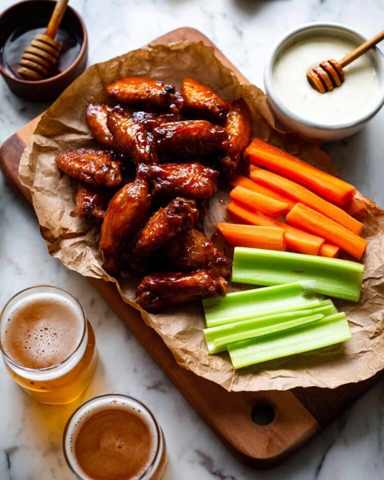 Crispy Baked Honey Chipotle Wings Recipe