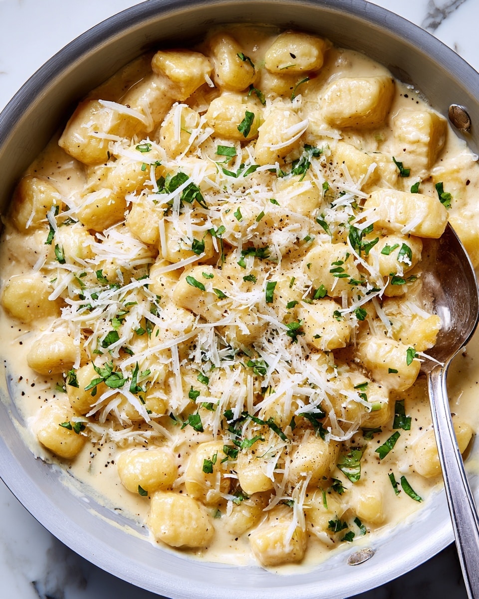 Cottage Cheese Gnocchi with Alfredo Sauce Recipe