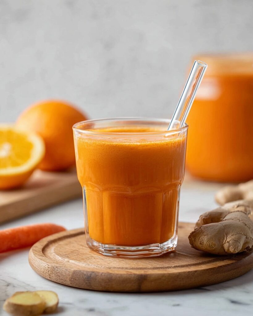 Immune Boosting Ginger Carrot Orange Smoothie Recipe
