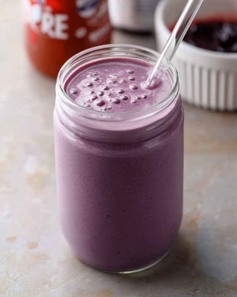 Blueberry Protein Shake with Chia Seeds and Banana Recipe
