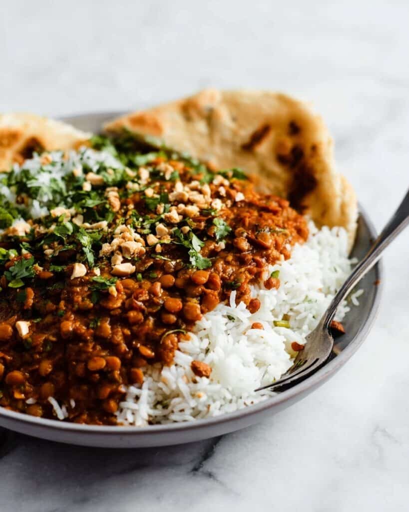 Red Curry Lentils Recipe