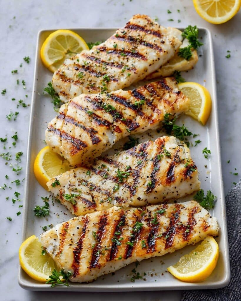 Grilled Tilapia with Lemon Garlic Marinade Recipe