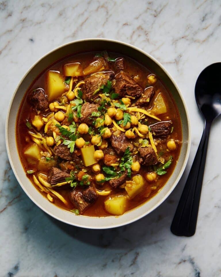 Chorba: Moroccan Lamb and Chickpea Soup with Spaghetti Recipe