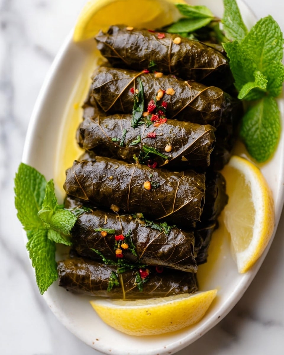 Lebanese Stuffed Grape Leaves (Warak Enab) Recipe