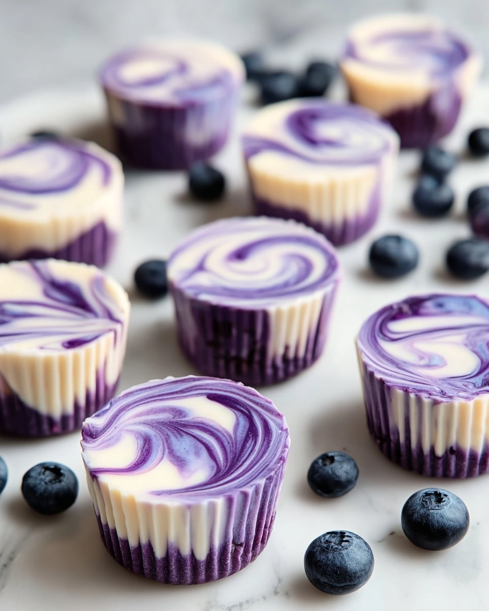 Blueberry Swirl Yogurt Bites Recipe