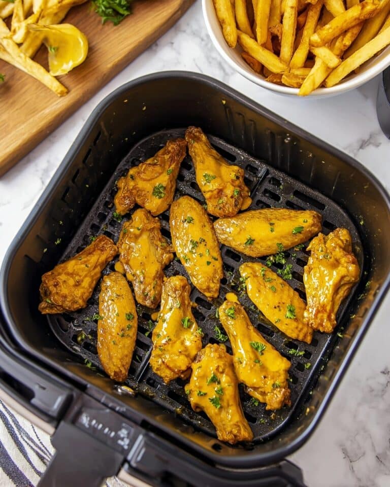 Easy Honey Mustard Chicken Wings in the Air Fryer Recipe