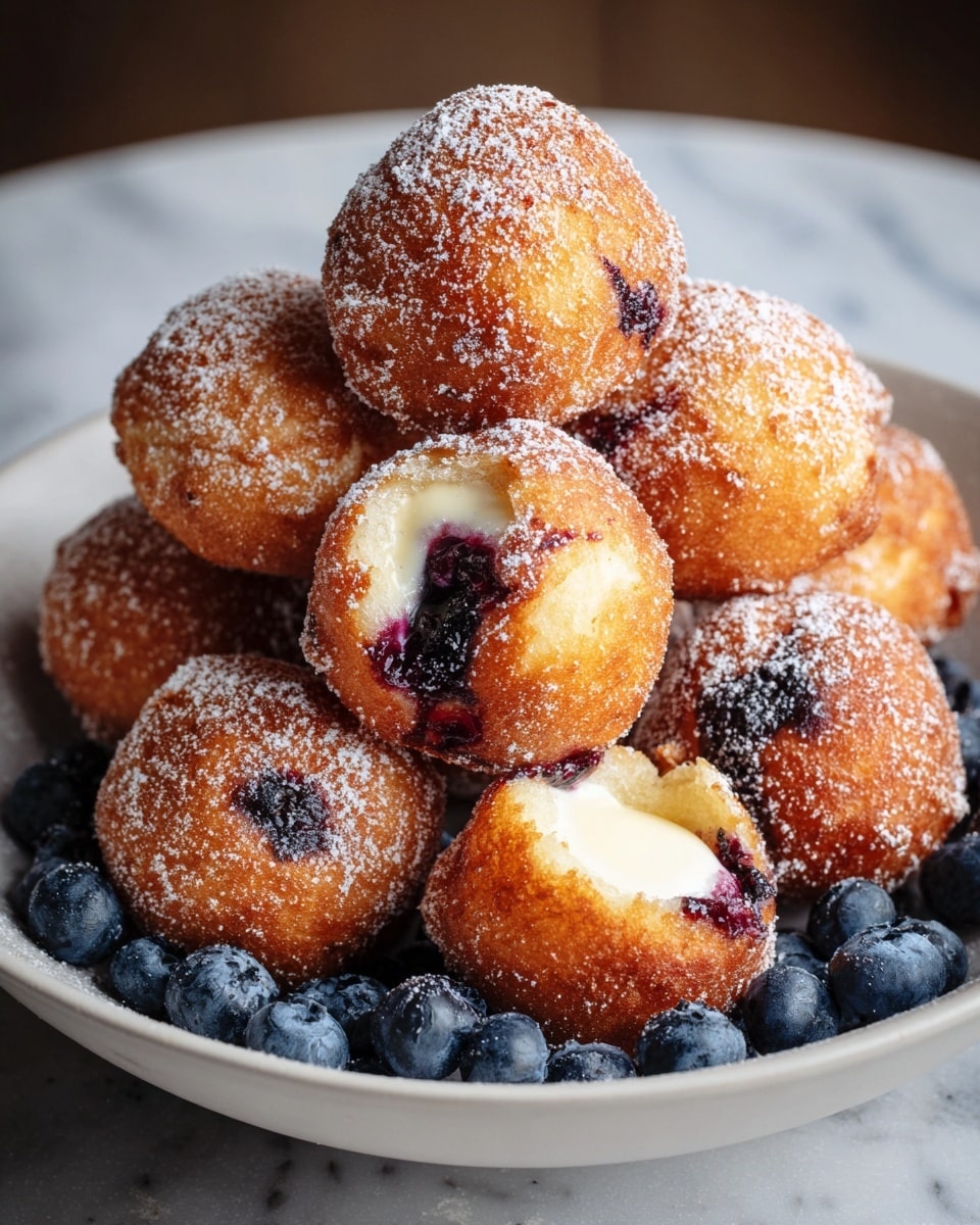 Air Fryer Blueberry Cottage Cheese Donut Holes Recipe