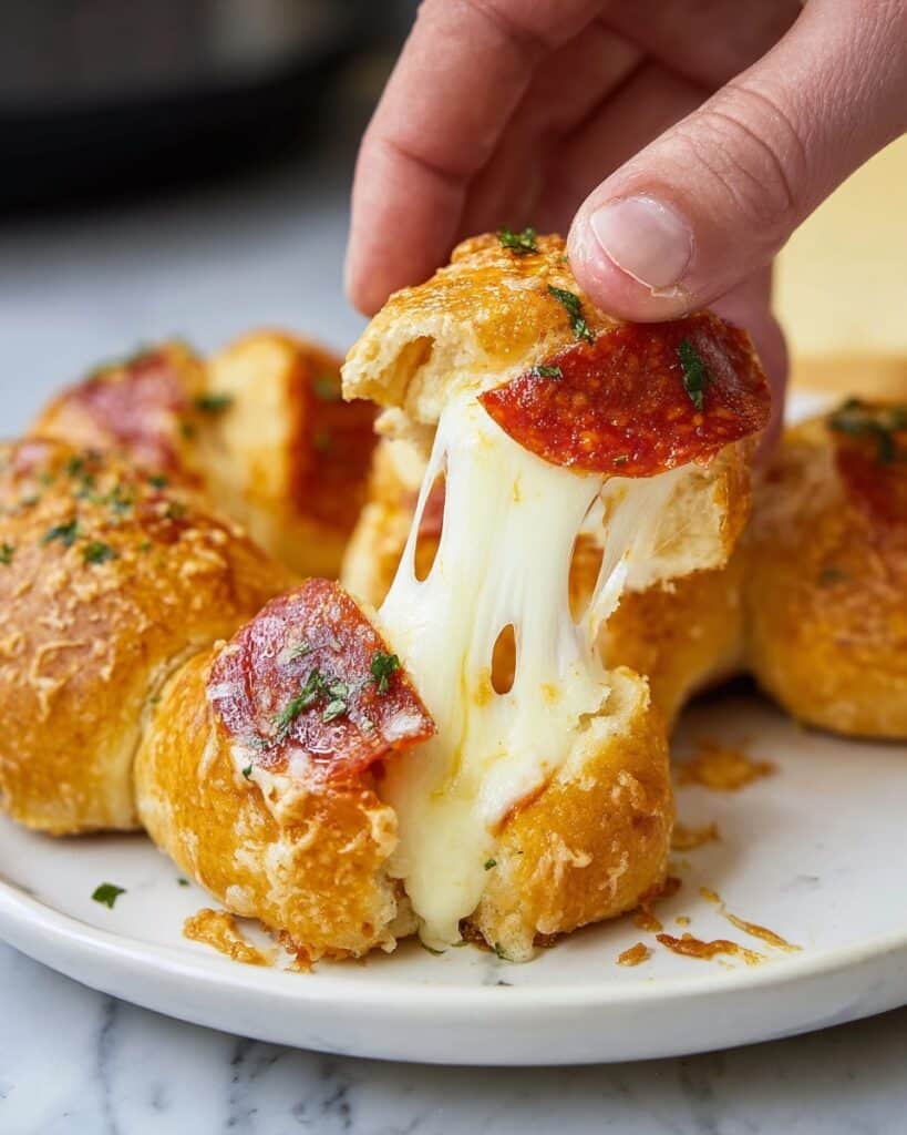 Pizza Crescent Rolls in the Air Fryer Recipe